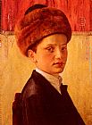 Portrait of a Young Chassidic Boy by Isidor Kaufmann